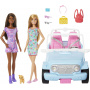 Barbie Doll Vehicle Truck with 2 Dolls