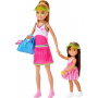 Barbie Stacie & Chelsea Tennis Playset with 2 Dolls & 5+ Accessories Including Net with Swinging Ball Feature & Sports Gear