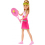 Barbie Stacie & Chelsea Tennis Playset with 2 Dolls & 5+ Accessories Including Net with Swinging Ball Feature & Sports Gear