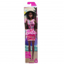 Barbie Fashion Doll With Straight Blonde Hair Wearing Removable Pink Dress & Shoes With Logo Print