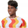 Barbie Fashionistas Ken #220 Doll with hearing aids Red and Orange Shirt
