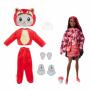 Barbie Cutie Reveal series 6 doll kitten in a plush red panda costume