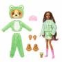 Barbie Cutie Reveal series 6 doll puppy in a plush green frog costume