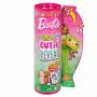 Barbie Cutie Reveal series 6 doll puppy in a plush green frog costume