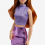 Barbie Looks #20 doll (Redhead, purple skirt, Knee-High Boots)