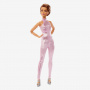 Barbie Looks #22 doll (with Pixie Cut and Modern Y2K Fashion, Sequined Pink Halter Jumpsuit with Silver Heels)
