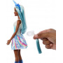 Barbie Unicorn Dolls With Fantasy Hair, Ombre Outfits And Unicorn Accessories (Blue)