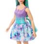 Barbie Unicorn Doll With Fantasy Hair, Ombre Outfits And Unicorn Accessories (Green Hair)