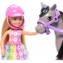 Barbie Chelsea Doll & Horse Toy Set, Includes Helmet Accessory, Doll Bends At Knees To “Ride” Pony