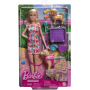 Barbie Doll With A Toy Pup And Dog in A Wheelchair, Plus Pet Accessories