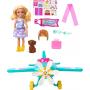 Barbie Chelsea Can Be… Plane Doll & Playset, 2-Seater AIrcraft With Spinning Propellor & 7 Accessories