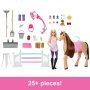 Barbie Mysteries: The Great Horse Chase Stable Playset With Doll, Toy Horse & Accessories, 25+ Pieces