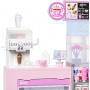 Barbie Coffee Shop Playset with Blonde Barista Doll & 12+ Accessories Including Coffee-Smoothie Maker, Food, Cups & More