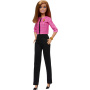 Barbie Future Leader Doll with Blonde Hair Wearing Outfit with 2 Golden Bracelets & “B” Pin