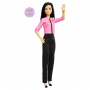 Barbie Future Leader Doll With Black Hair, 2 Golden Bracelets & Pin, Includes Sticker