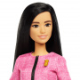 Barbie Future Leader Doll With Black Hair, 2 Golden Bracelets & Pin, Includes Sticker