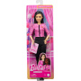 Barbie Future Leader Doll With Black Hair, 2 Golden Bracelets & Pin, Includes Sticker