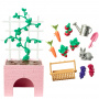 Barbie World 12-Piece Garden Playset Including Planter, Bunny Figure, Food and More, Multicolor, 73.69 inches