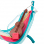 Barbie World Hammock Set with 7 Camping Accessories Including Swinging Hammock with Guitar and Puppy