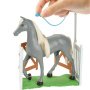 Barbie World Horse Stable Playset with Toy Horse, Jumping Horse and Accessories, 7 Piece Set