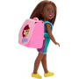 Barbie Family & Friends Playtime Kitty Backpack Brunette Chelsea Doll and Accessories, Including Backpack with Kitten, Bottle, and Yarn