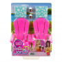 Barbie World Pink Chair Set with 6 Accessories Including Furniture, Blankets and Cups