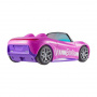 Hot Wheels Barbie Convertible Remote Control Car, pink remote-controlled toy car with capacity for two Barbie dolls, with opening trunk and sticker sheet to customize it