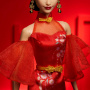 2025 Barbie Lunar New Year Doll Wearing Qipao Dress with Plum Blossom Prints & Golden Accessories, Signature Collection