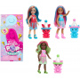 Barbie Pop Reveal Chelsea Smoothie Collection Set with 5 surprises, including a scented small doll, a pet with a tummy that protrudes and color change