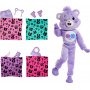 Barbie Cutie Reveal Care Bears Series Doll & Accessories in Cheer Bear Plush Costume, 10 Surprises