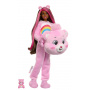 Barbie Cutie Reveal Care Bears Series Doll & Accessories in Cheer Bear Plush Costume, 10 Surprises