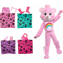 Barbie Cutie Reveal Care Bears Series Doll & Accessories in Cheer Bear Plush Costume, 10 Surprises