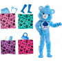 Barbie Cutie Reveal Care Bears Series Doll & Accessories in Cheer Bear Plush Costume, 10 Surprises