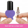 Barbie Mini Barbieland Fashionistas Dolls, 1.5-Inch Dolls in “Nail Polish” Container, Surprise Reveal