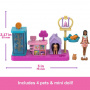 Barbie Mini Barbieland Collectible Pet Boutique Playset With 1.5-Inch Barbie Doll, Interactive Play Areas For Storytelling Fun