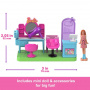 Barbie Mini Barbieland Collectible Hair Salon Playset With 1.5-Inch Barbie Doll, Interactive Play Areas For Storytelling Fun