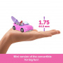 Barbie Mini Barbieland Doll & Vehicle Set With 1.5-Inch Doll & Beach Convertible With Color-Change