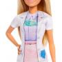 Barbie Dentist Doll with Blonde Fashion Doll with Blue Dress and Lab Coat, 1 Kid Doll, Medical Doctor Furniture & Accessories