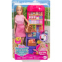 Barbie and Teresa Recipe for Friendship Fashion Doll & Playset, Malibu at the Market Theme with 11 Accessories Including Market Stand & Food