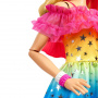 Large Barbie Doll, 28 Inches Tall, Blond Hair And Rainbow Dress