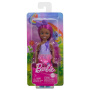 Royal Chelsea Barbie Doll With Pink Hair, Colorful Printed Skirt