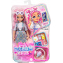 Barbie Dream Besties Doll and Accessories, Daisy Jean Posable Fashion Doll with Removable Fashions & Wavy Pink Hair, 9 DJ & Music Themed Pieces,