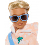 Barbie Dream Besties Doll and Accessories, Ken Posable Fashion Doll with Removable Fashions & Blonde Hair, 9 Summer & Skateboard Themed Pieces