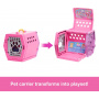 Barbie Chelsea Puppy Carrier Playset, Blonde Small Doll and Accessories, Dog Carrier with Puppy Themed Play Pieces