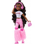 Brooklyn Barbie Dream Besties Articulated Skater Doll with Dark Brown Hair and 9 Music Themed Pieces