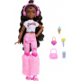 Brooklyn Barbie Dream Besties Articulated Skater Doll with Dark Brown Hair and 9 Music Themed Pieces