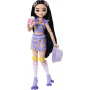 Renee Barbie Dream Besties Articulated Skater Doll with Black Hair and 9 Food Themed Pieces