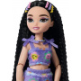 Renee Barbie Dream Besties Articulated Skater Doll with Black Hair and 9 Food Themed Pieces