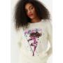 Cream Wool-Cashmere Astro Barbie Sweater