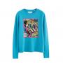 Blue Wool-Cashmere Rollercoaster Barbie Sweater